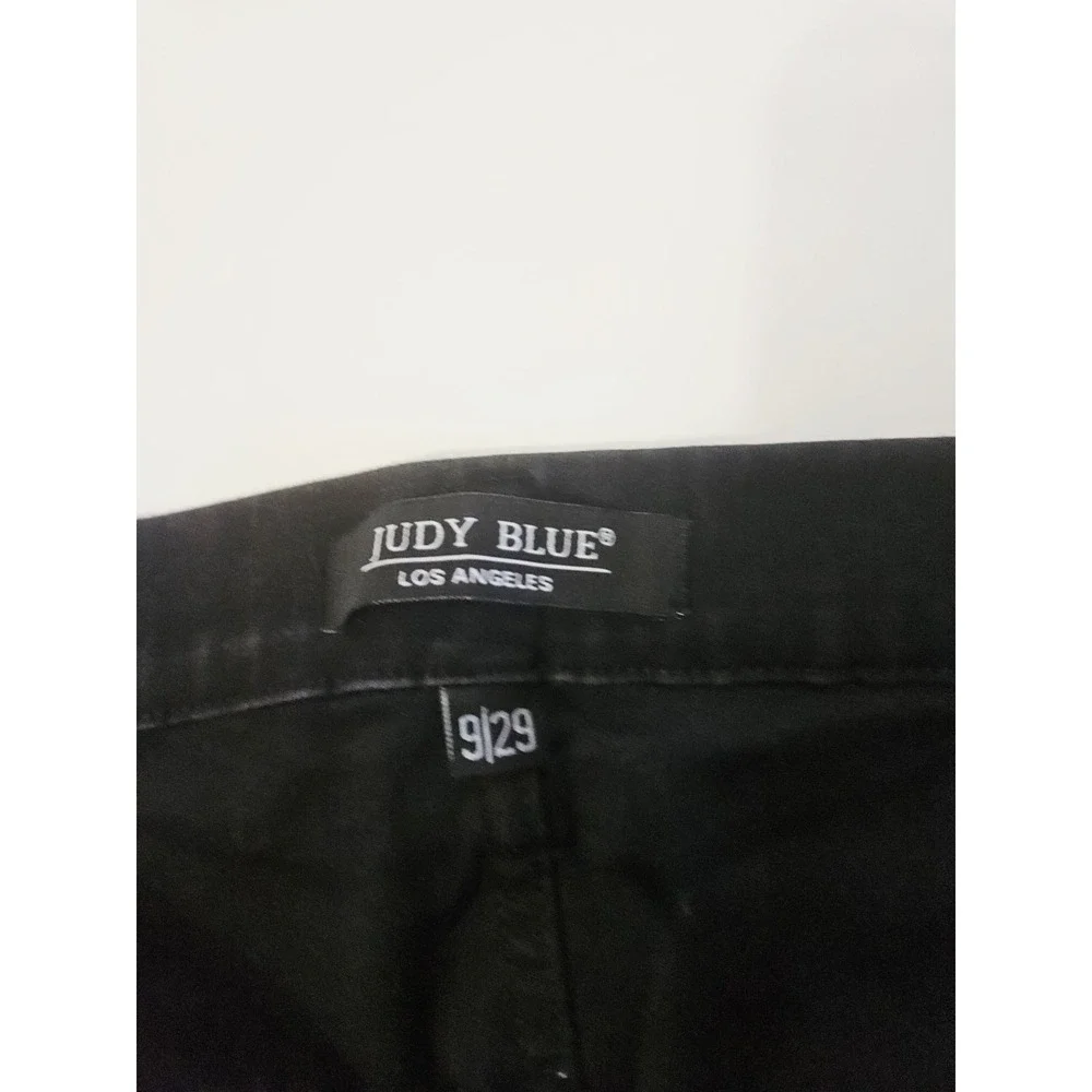 Judy Blue Jeans Womens Size 9/29 Pull On Super Black Cowbell Leg Opening - Picture 7 of 11